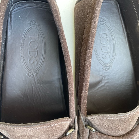 Men’s Tod’s Driver Brown Suede size 8 - Picture 7 of 9
